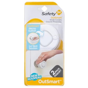 Safety 1st OutSmart Knob Covers - Childproof Doorknob Locks for Curious Toddlers