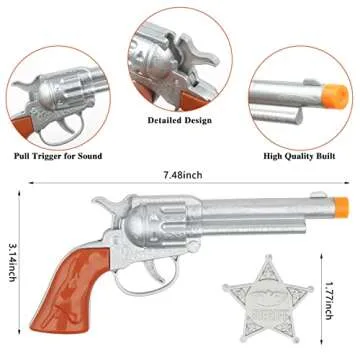 Cowboy Toys Set for Kids | Dress-up Costume Accessories