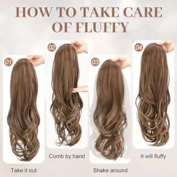 KooKaStyle 22-inch Wavy Ponytail Extensions for Women