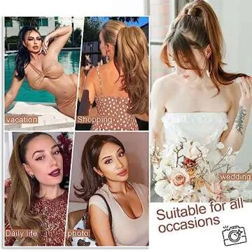 KooKaStyle 22-inch Wavy Ponytail Extensions for Women