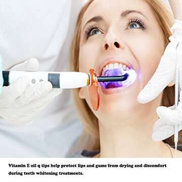Teeth Whitening Vitamin E Oil Q Tips - 100 Pack for Lips & Gums