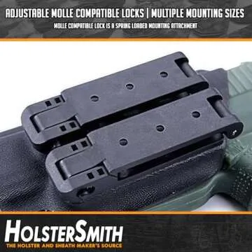 HolsterSmith Molle Locking Belt Clips – Secure Gear & Versatile Design
