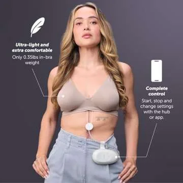 Elvie Stride 2 | Soft-Silicone Double Electric Breast Pump - Hospital-Grade Suction Breast Pump - Breast Pumping Essentials | Ultra-Quiet