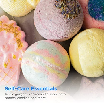 Rolio Mica Powder Pearlescent Art Set - 12 Vibrant Colors