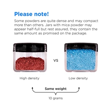 Rolio Mica Powder Pearlescent Art Set - 12 Vibrant Colors