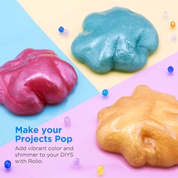 Rolio Mica Powder Pearlescent Art Set - 12 Vibrant Colors