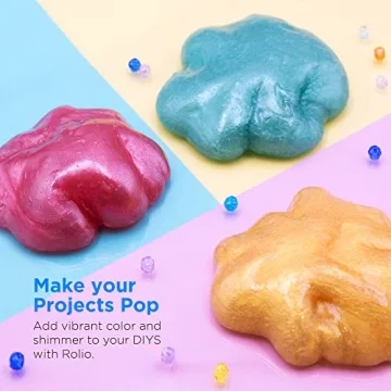 Rolio Mica Powder Pearlescent Art Set - 12 Vibrant Colors