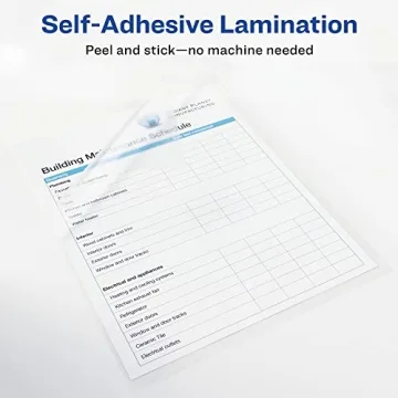 Avery Self-Adhesive Laminating Sheets - 50 Clear Sheets