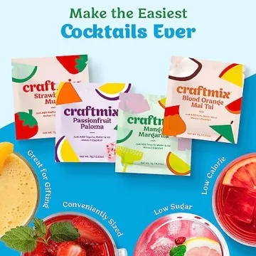 Craftmix Variety Pack of 12 Vegan Low-Cal Mocktails