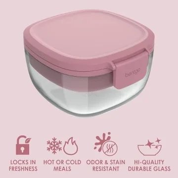 Bentgo Glass Salad Bowl - Large, Durable, and Stylish