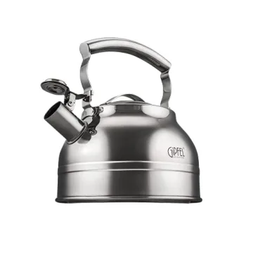 GIPFEL Whistling Tea Kettle Stylish Stainless Steel Design