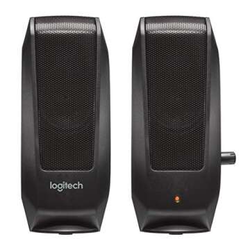 Logitech S120 2.0 Stereo Speakers - Compact Powerful Audio Solution