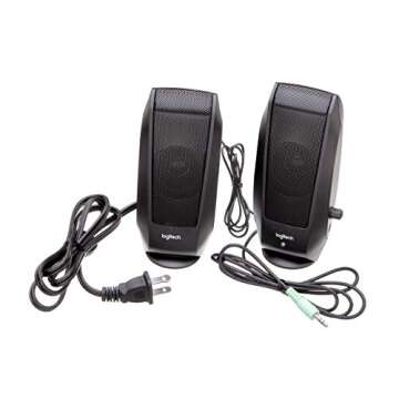 Logitech S120 2.0 Stereo Speakers for Compact High-Quality Audio