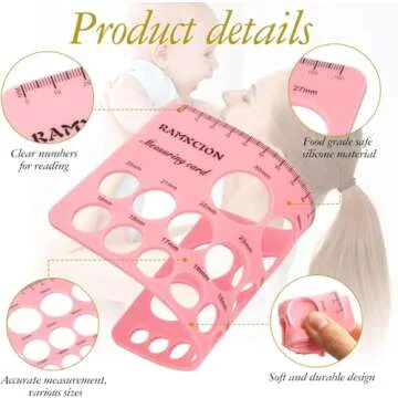 Nipple Ruler, Nipple Rulers for Flange Sizing Measurement Tool, Silicone Flange Size Measure Nipple Ruler for Breast Pump Flange Sizing - Soft Measurement Tool for New Mothers