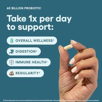 Physician's CHOICE Probiotics 60 Billion CFU - 10 Strains + Organic Prebiotics - Immune, Digestive &...