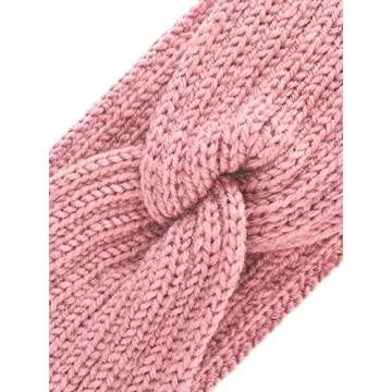 TecUnite Chunky Knit Headbands - Stylish Winter Ear Warmers