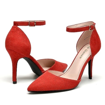 Odisen Women's Elegant Closed Toe High Heels Pumps