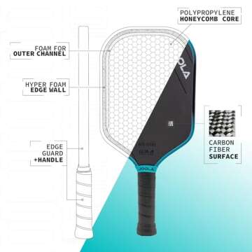 JOOLA Ben Johns Perseus 3S Paddle with Propulsion Core