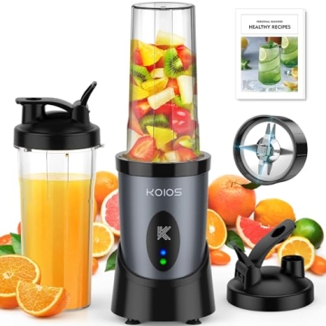 KOIOS 900W Smoothie Blender - Portable & Powerful for Healthy Living