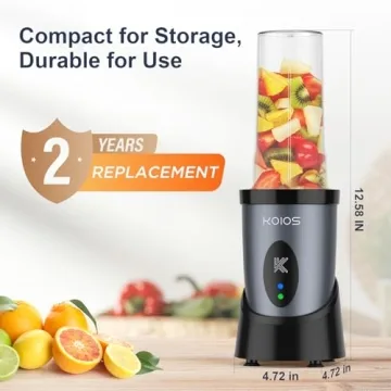 KOIOS 900W Personal Smoothie Blender with Portable Cups