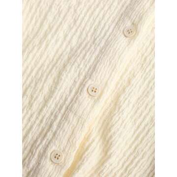 CIDER Women's Long Sleeve Shirts Bell Sleeve Button Down Casual Blouse Business Casual Office Outfit...