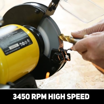 High-Speed Woodskil Bench Grinder for Sharpening Tools