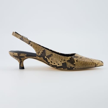 CUSHIONAIRE Women’s Boss Kitten Heel Sling Back - Comfort & Style