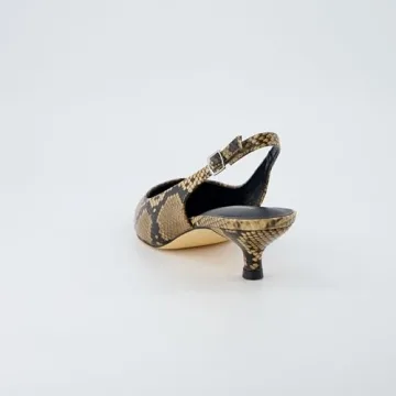 CUSHIONAIRE Women’s Boss Kitten Heel Sling Back - Comfort & Style