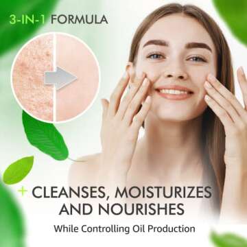 Chlorophyll Clear Tea Tree Oil for Acne Cream & Chlorophyll Cream (2oz) - Tea Tree Acne Moisturizer for Face - Vitamin Rich - Day & Night Moisturizer Women & Men - Suitable for All Skin Types