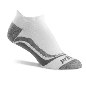 Prince Women's Tab Performance Athletic Socks for Running, Tennis, and Casual Use (6 Pair Pack) (Women's Shoe Size 8-12 (US), White)