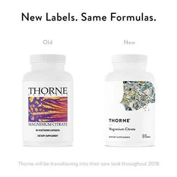 Thorne Research - Magnesium Citrate -to Support Energy Production, Heart and Lung Function, and Metabolism of Sugar and Carbs - 90 Capsules