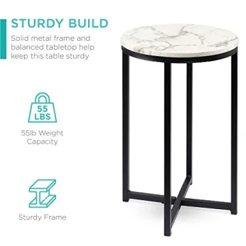 Stylish Faux Marble Accent Table for Modern Living
