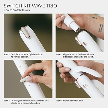 T3 Women's Switch Kit Wave Trio for Effortless Curls