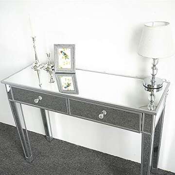 Stylish Mirrored Console Table for Home and Office Spaces