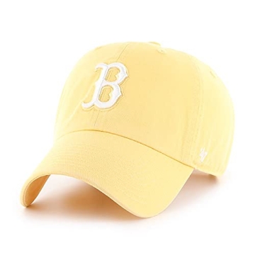 '47 Boston Red Sox Clean Up Dad Hat Baseball Cap - Maize Yellow