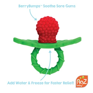 RaZbaby RaZberry Silicone Teether - Gentle Gum Relief for Infants