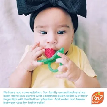 RaZbaby RaZberry Silicone Teether - Gentle Gum Relief for Infants
