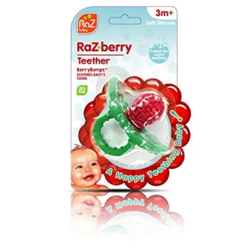 RaZbaby RaZberry Silicone Teether - Gentle Gum Relief for Infants
