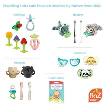 RaZbaby RaZberry Silicone Teether - Gentle Gum Relief for Infants
