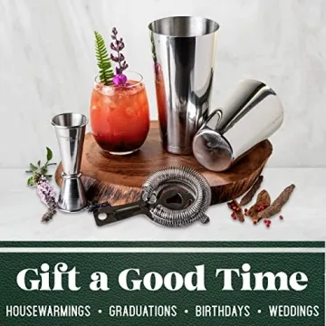 Mixology Cocktail Shaker Set for Home Bartenders