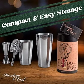 Mixology Cocktail Shaker Set for Home Bartenders