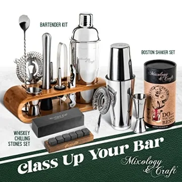 Mixology Cocktail Shaker Set for Home Bartenders