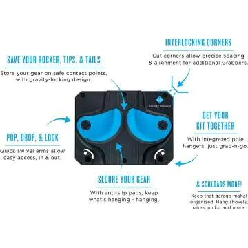 Ski & Snowboard Wall Storage Rack - Gravity Grabber