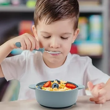 Eascrozn Toddler Utensils Set for Kids, Durable and Safe