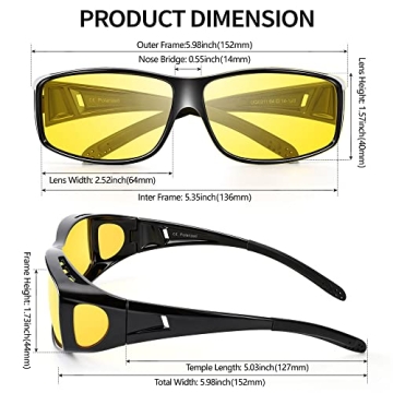 Polarized Night Vision Driving Glasses for All