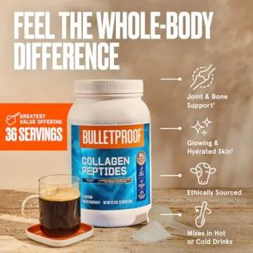 Bulletproof Collagen Protein Powder with MCT Oil 19g Protein