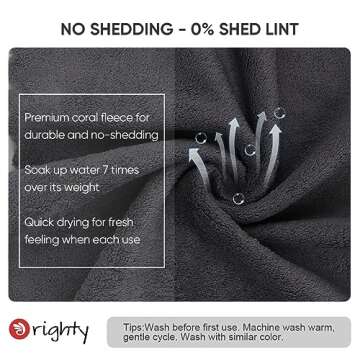 Orighty Washcloths 48 Pack, Ultra Soft Face Cloths 12 x 12 inch, Absorbent & Quick Drying Coral Velv...