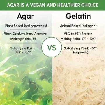 Hearthy Foods Agar Agar Powder Vegan Gelatin Substitute 4oz