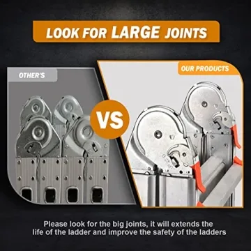 Soctone 14 Ft A-Frame Ladder Tool Tray Stabilizer Bar