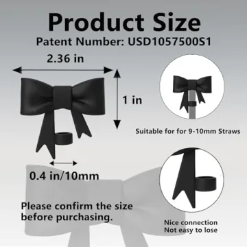 Cute Bow Straw Covers for Stanley Tumblers - YAYAYOUNG